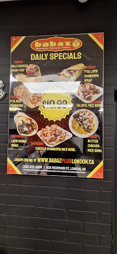 Photo of Babaz Plus Shawarma London - 605 Richmond St Unit B, London, ON N6A 3G3